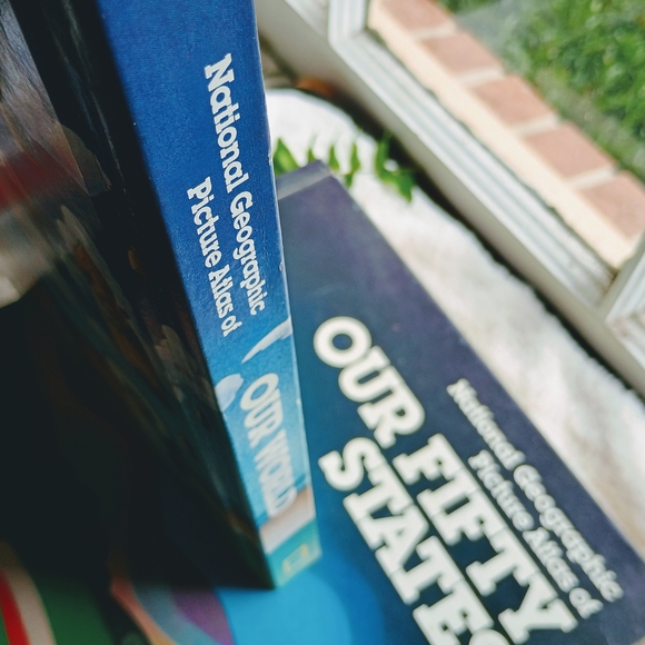 National Geographic Other - Bundle, 2 National Geographic Picture Atlas Coffee Table Books, Kids Education